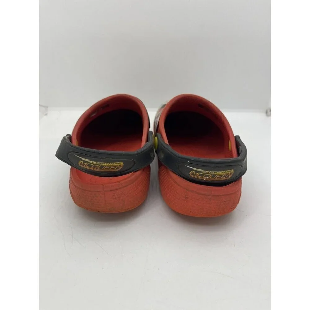 CROCS Disney CARS 3 Funlab Lights Light Up Red Clogs Toddler Size C 3 **FLAW**